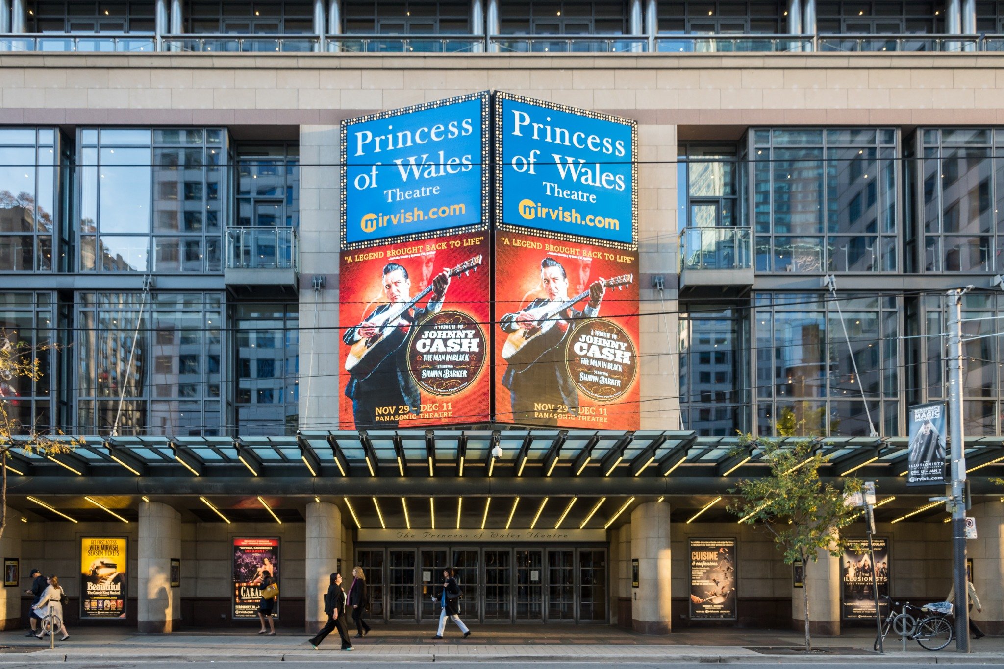 Princess of Wales Theatre exterior in Toronto's theatre district